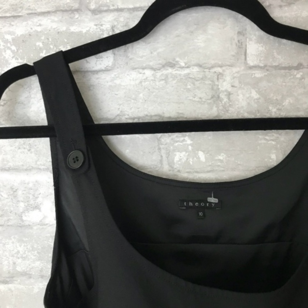 Theory Black dress button detail 10